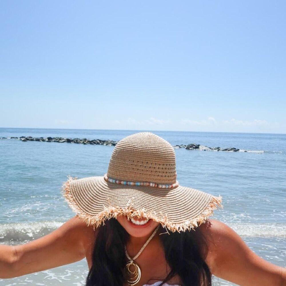 Unbranded Women's Tan and Cream Hat